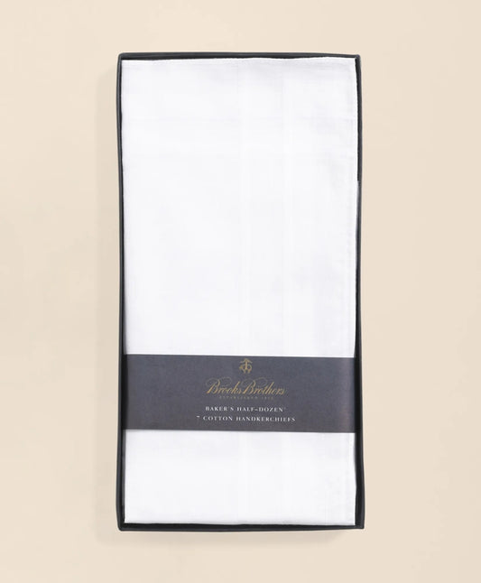 Men Pure Cotton Handkerchiefs-Set of 6 - Brooks Brothers Near me