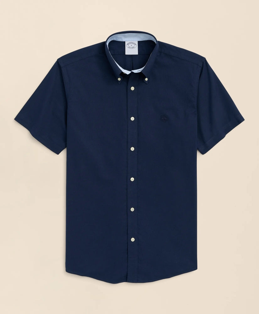 Shirts Stretch Non-Iron Oxford Button-Down Collar Short-Sleeve Sport Shirt - Brooks Brothers For sale