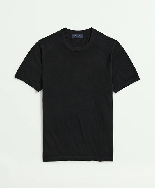 Men Lightweight Luxe All-Season Sweater, Short Sleeve Crewneck - Brooks Brothers US