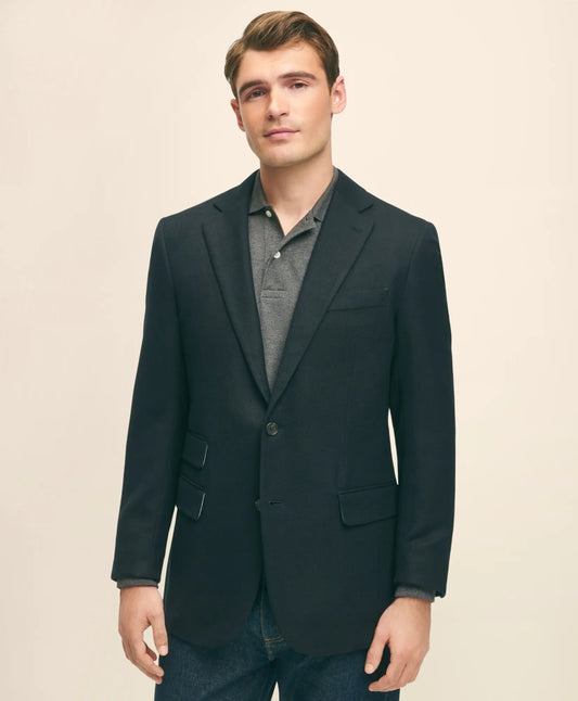 Men Slim Fit Stretch Wool Hopsack Blazer - Brooks Brothers